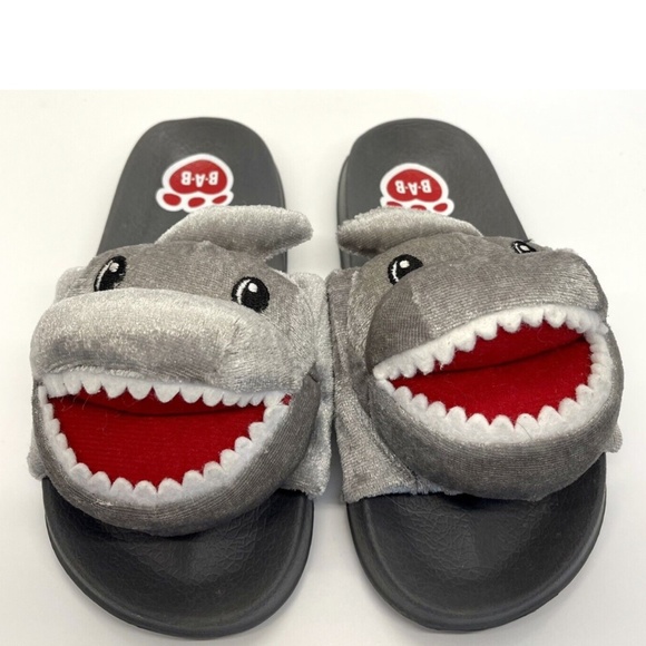 Build-A-Bear Shark 🦈 Flip Flops Plush slides 13/1 - Picture 1 of 2